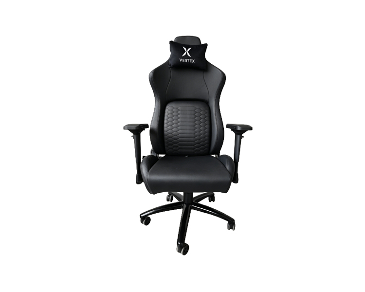 Gaming Chair: Vertex Viper Gaming Chair Black Car Leather